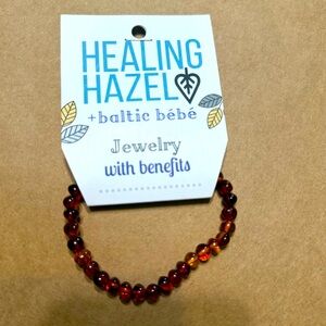 Healing Baltic Amber Bracelet Polished Cognac Anti inflammatory pain relieving